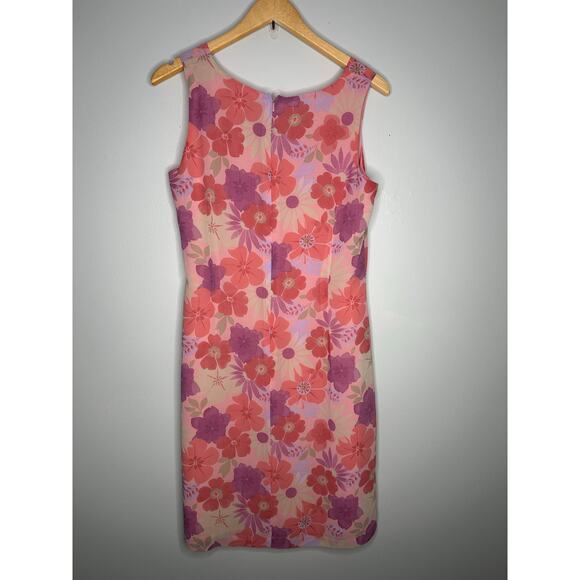 Old Navy Collection Women's Vintage Pale Floral Print Sheath Dress Size 10 - Picture 8 of 8